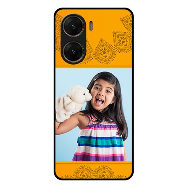 Vivo V29E 5G Custom Glass Phone Case - Photo Wedding Design