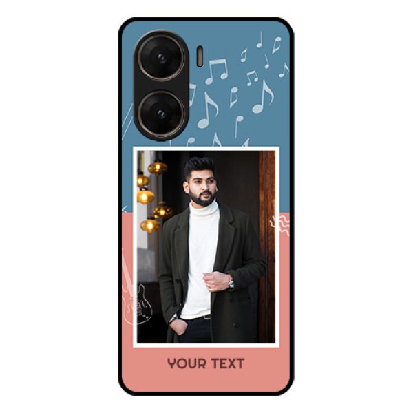 Vivo V29E 5G Custom Glass Phone Case - With Color Musical Note Design Vivo V29E 5G Custom Glass Phone Case - With Color Musical Note Design