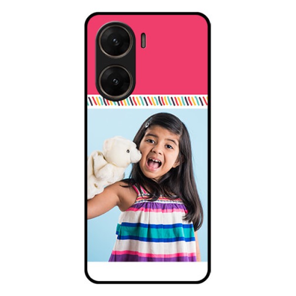 Vivo V29E 5G Custom Glass Phone Case - Line Art Design