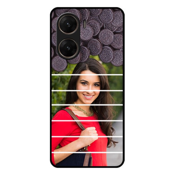 Vivo V29E 5G Custom Glass Phone Case - With Oreo Biscuit Design