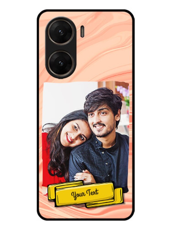 Custom Vivo V29E 5G Custom Glass Phone Case - Marble Texture Design