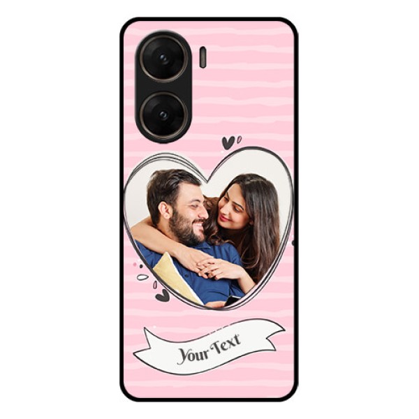 Vivo V29E 5G Custom Glass Phone Case - Vintage Heart Design Vivo V29E 5G Custom Glass Phone Case - Vintage Heart Design