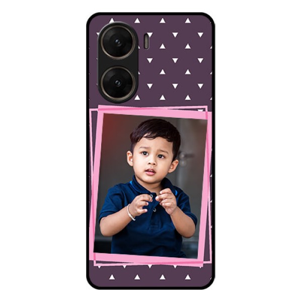 Vivo V29E 5G Custom Glass Phone Case - Triangle Pattern Dotted Design Vivo V29E 5G Custom Glass Phone Case - Triangle Pattern Dotted Design