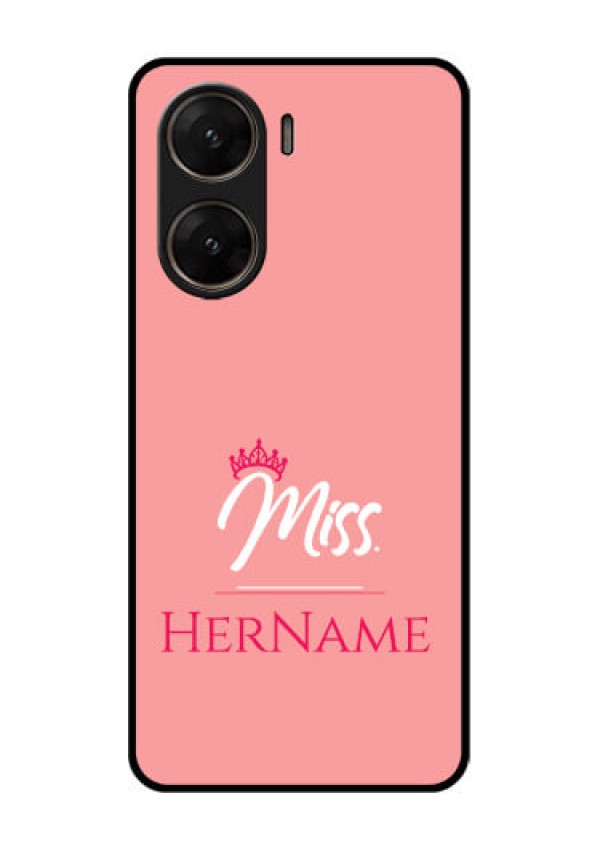 Vivo V29E 5G Custom Glass Phone Case - Mrs With Name Design