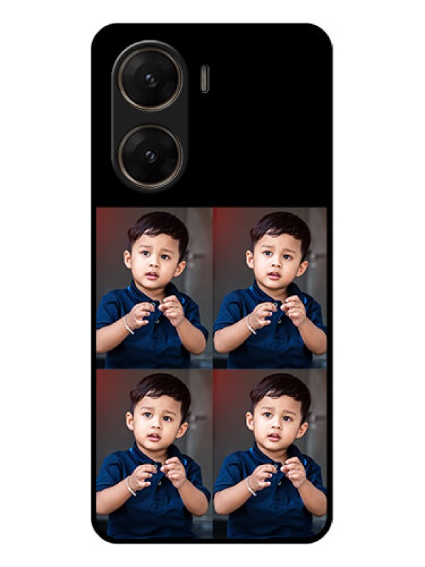 Custom Vivo V29E 5G Custom Glass Phone Case - 4 Image Holder Design