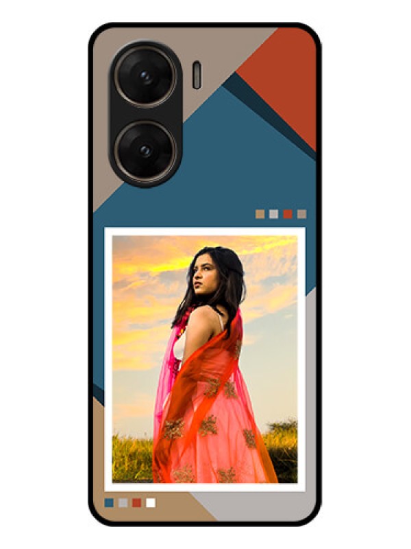 Custom Vivo V29E 5G Custom Glass Phone Case - Retro Color Pallet Design