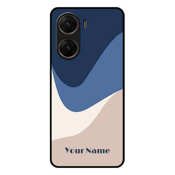 Vivo V29E 5G Custom Glass Phone Case - Abstract Drip Art Design
