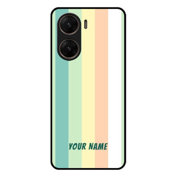 Vivo V29E 5G Custom Glass Phone Case - Multi - Colour Stripes Design Vivo V29E 5G Custom Glass Phone Case - Multi - Colour Stripes Design
