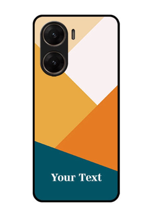 Vivo V29E 5G Custom Glass Phone Case - Stacked Multi - Colour Design