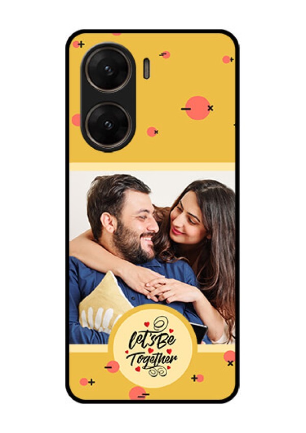 Vivo V29E 5G Custom Glass Phone Case - Lets Be Together Design
