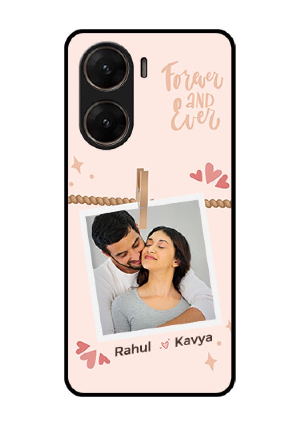Vivo V29E 5G Custom Glass Phone Case - Forever And Ever Love Design