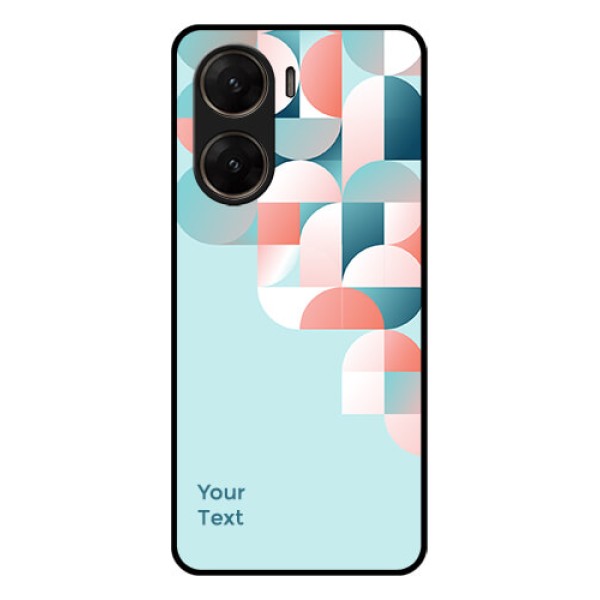 Vivo V29E 5G Custom Glass Phone Case - Stylish Semi - Circle Pattern Design