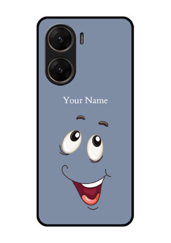 Vivo V29E 5G Custom Glass Phone Case - Laughing Cartoon Face Design