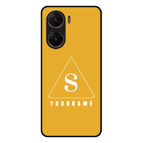 Vivo V29E 5G Custom Glass Phone Case - Simple Triangle Design Vivo V29E 5G Custom Glass Phone Case - Simple Triangle Design