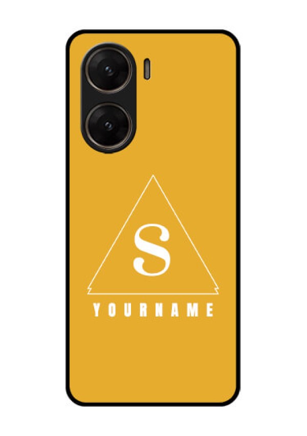 Vivo V29E 5G Custom Glass Phone Case - Simple Triangle Design