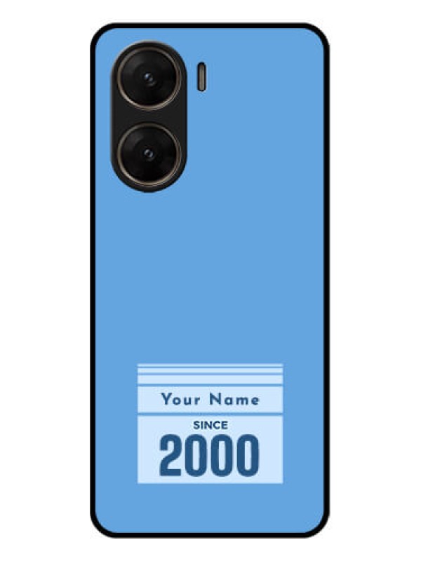 Custom Vivo V29E 5G Custom Glass Phone Case - Custom Year Of Birth Design