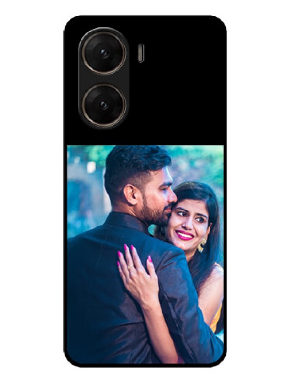 Custom Vivo V29E 5G Custom Glass Phone Case - Upload Full Picture With Custom Color Design