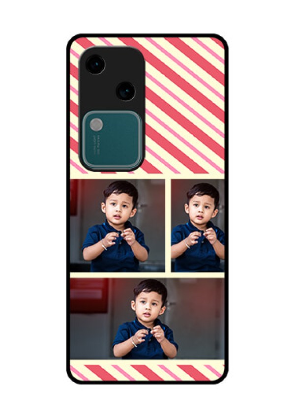 Vivo V30 5G Custom Glass Phone Case - Picture Upload Mobile Case Design