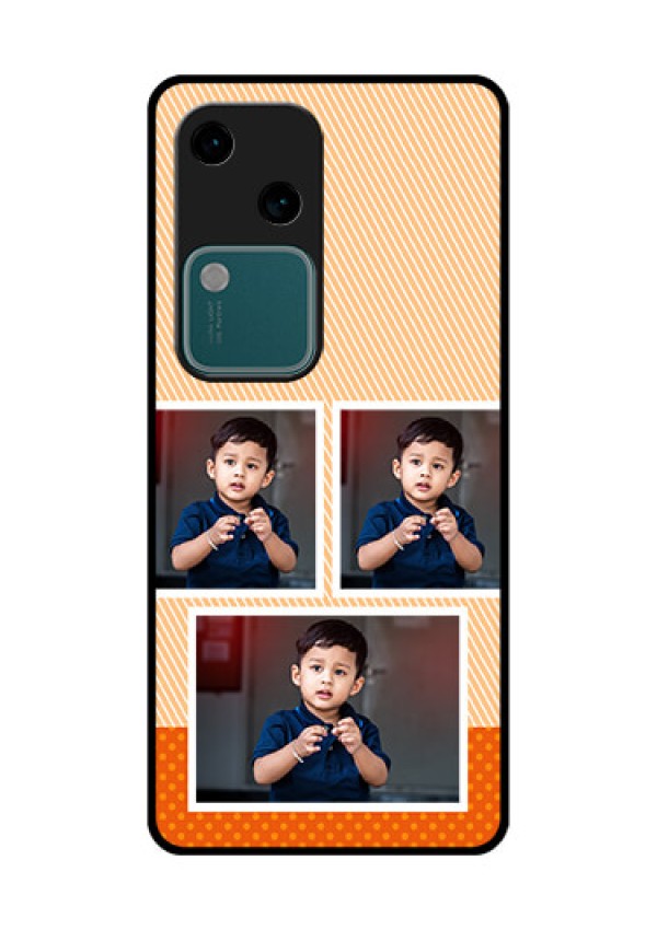 Vivo V30 5G Custom Glass Phone Case - Bulk Photos Upload Design