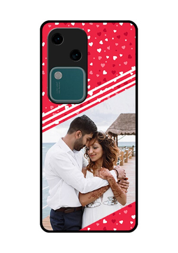 Vivo V30 5G Custom Glass Phone Case - Valentines Gift Design