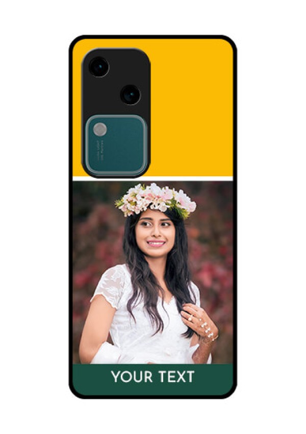 Vivo V30 5G Custom Glass Phone Case - Love You Design