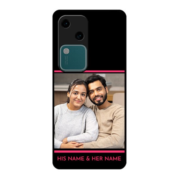Vivo V30 5G Custom Glass Phone Case - With Add Text Design