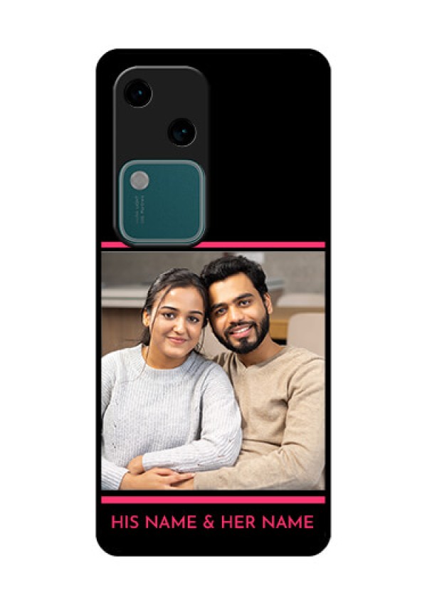 Vivo V30 5G Custom Glass Phone Case - With Add Text Design