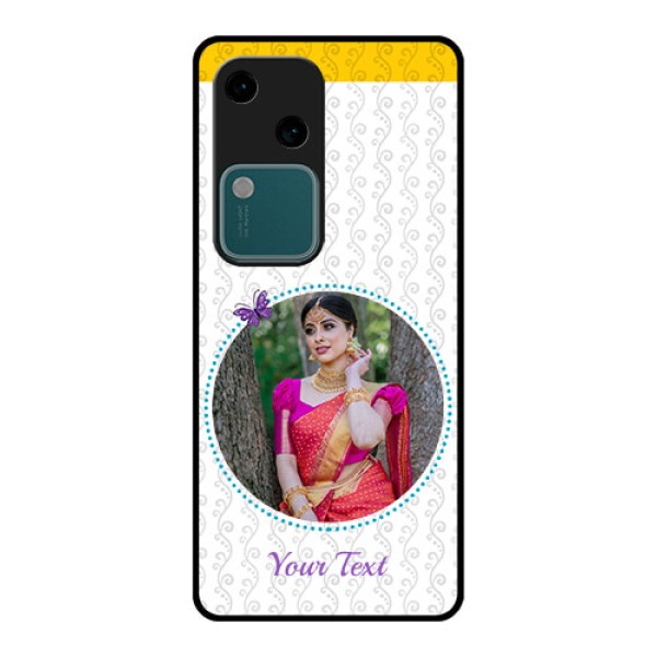 Vivo V30 5G Custom Glass Phone Case - Girls Premium Case Design