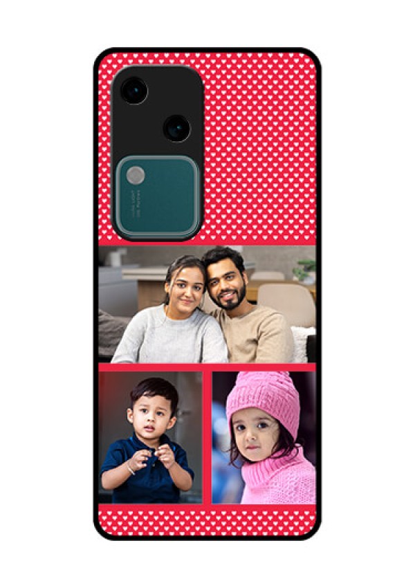 Vivo V30 5G Custom Glass Phone Case - Bulk Photo Upload Design