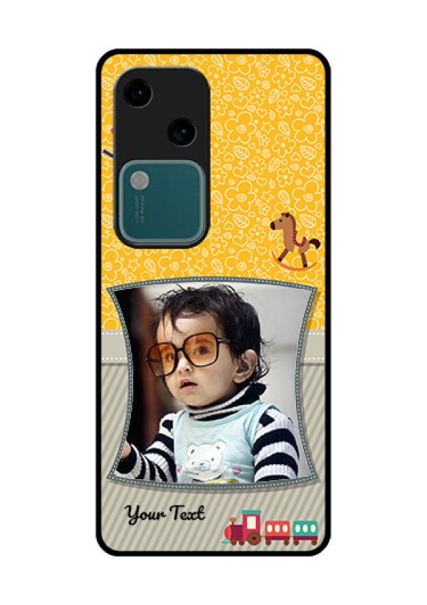 Vivo V30 5G Custom Glass Phone Case - Baby Picture Upload Design