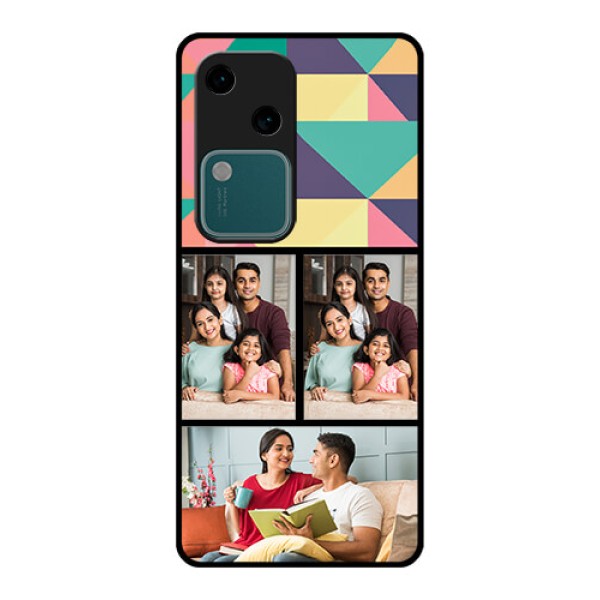 Vivo V30 5G Custom Glass Phone Case - Bulk Pic Upload Design