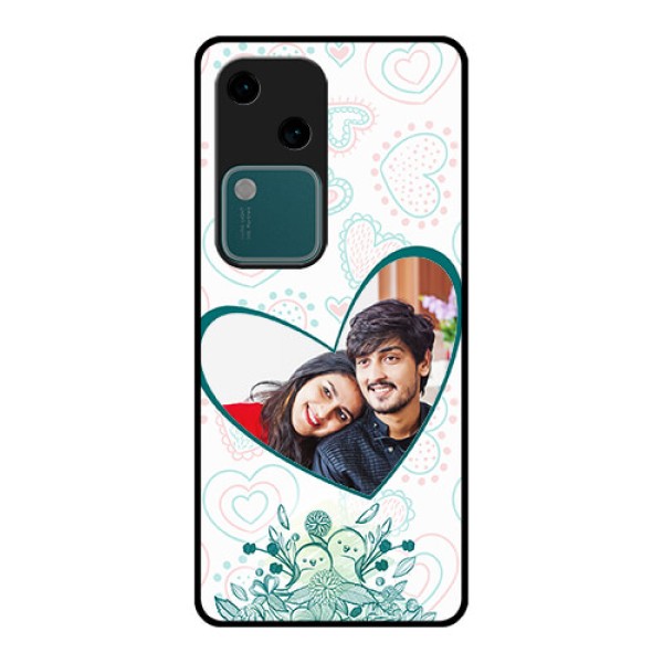 Vivo V30 5G Custom Glass Phone Case - Premium Couple Design