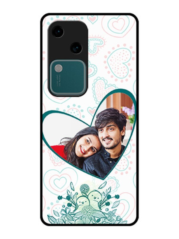 Custom Vivo V30 5G Custom Glass Phone Case - Premium Couple Design