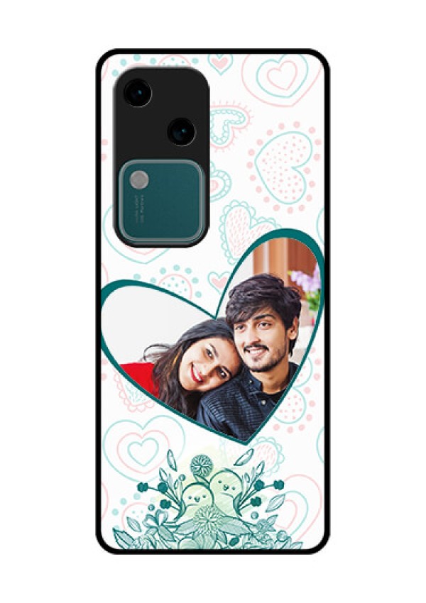 Vivo V30 5G Custom Glass Phone Case - Premium Couple Design