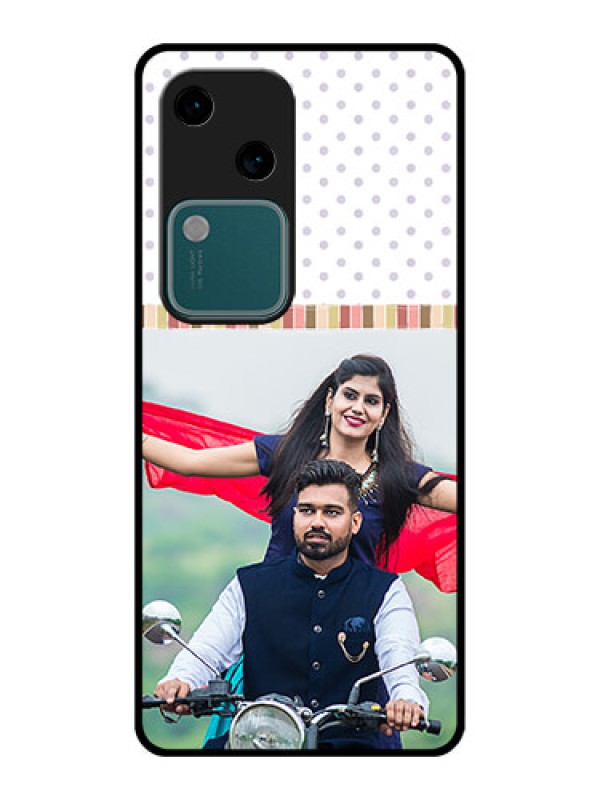 Custom Vivo V30 5G Custom Glass Phone Case - Cute Family Design