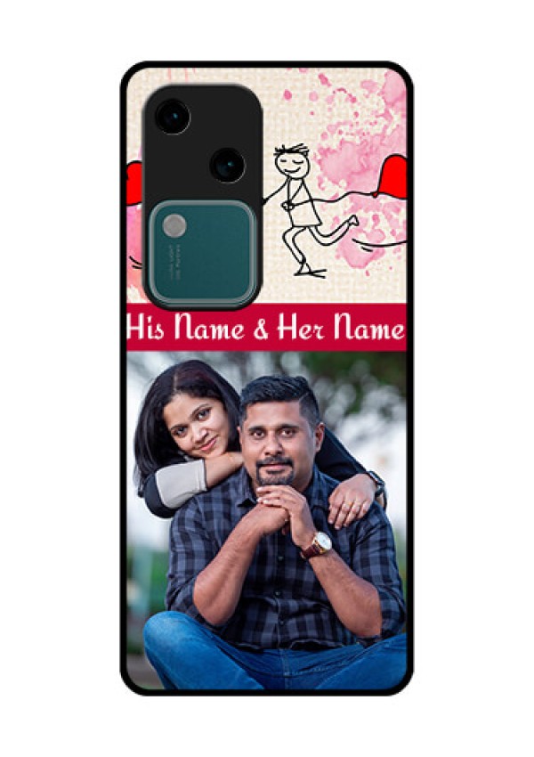 Vivo V30 5G Custom Glass Phone Case - You And Me Case Design