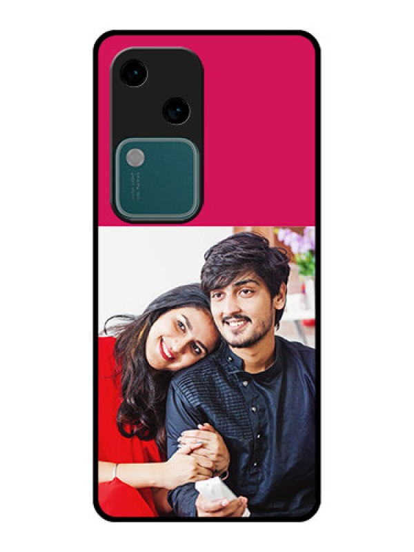 Custom Vivo V30 5G Custom Glass Phone Case - Anniversary Cover Design