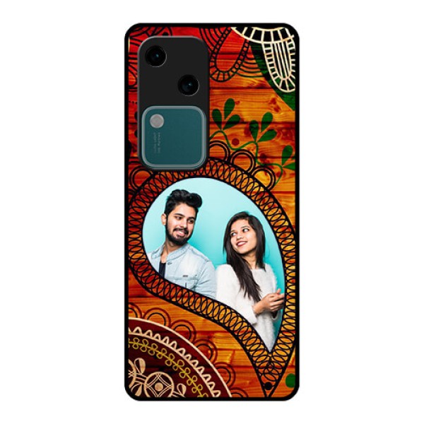 Vivo V30 5G Custom Glass Phone Case - Abstract Colorful Design