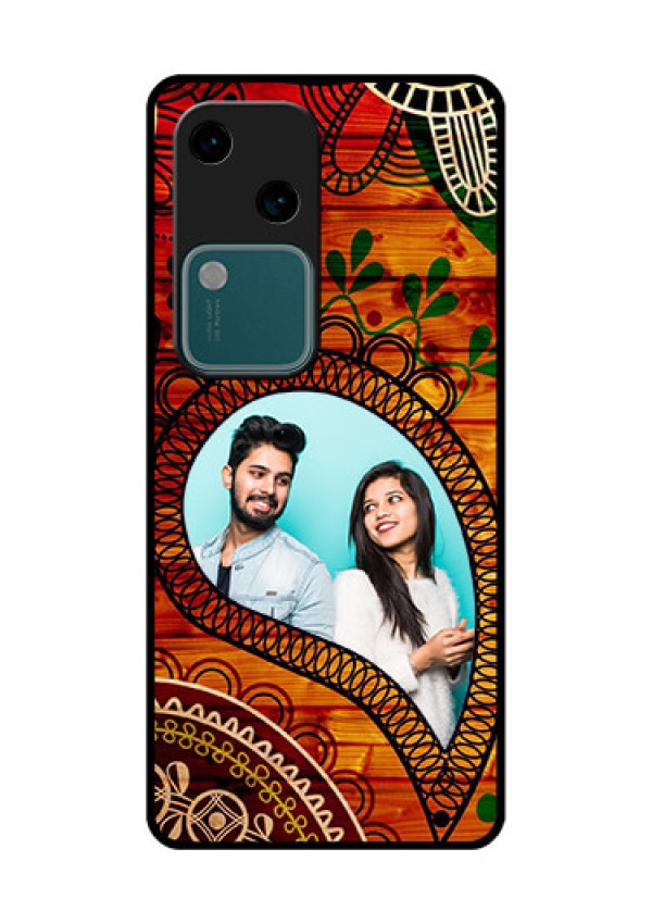 Vivo V30 5G Custom Glass Phone Case - Abstract Colorful Design