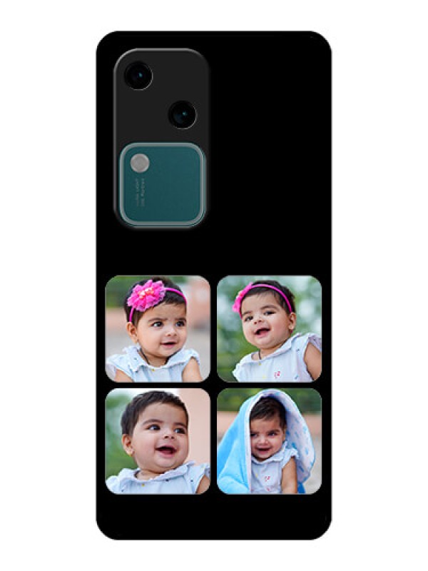 Custom Vivo V30 5G Custom Glass Phone Case - Multiple Pictures Design