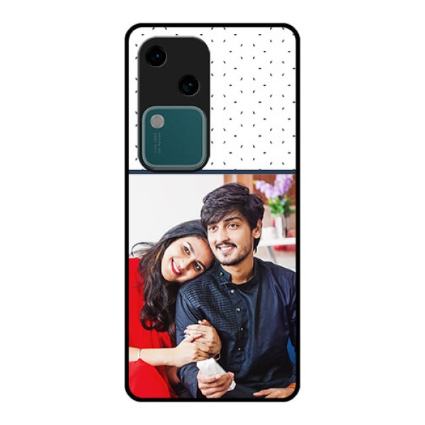 Vivo V30 5G Custom Glass Phone Case - Premium Dot Design