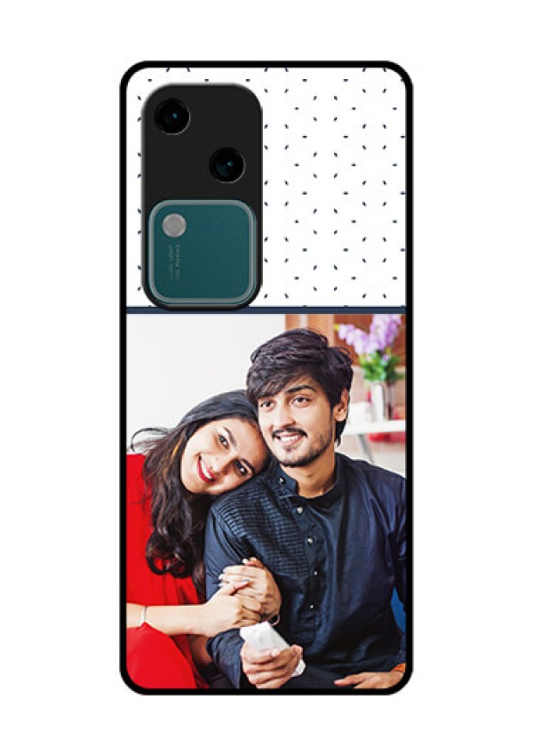 Vivo V30 5G Custom Glass Phone Case - Premium Dot Design