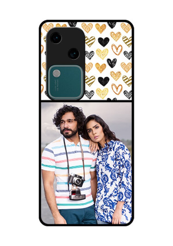 Vivo V30 5G Custom Glass Phone Case - Love Symbol Design