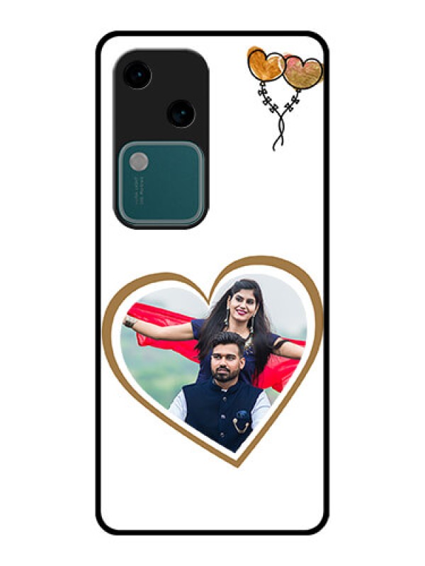 Custom Vivo V30 5G Custom Glass Phone Case - You & Me Design