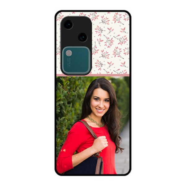 Vivo V30 5G Custom Glass Phone Case - Stunning Floral Design