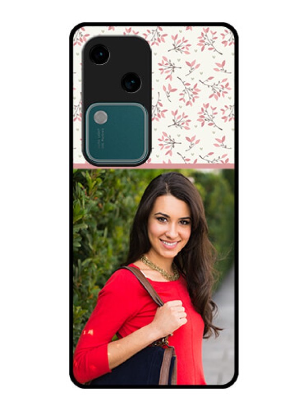 Custom Vivo V30 5G Custom Glass Phone Case - Stunning Floral Design