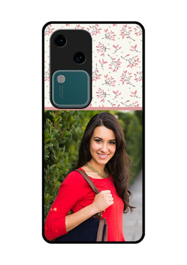 Vivo V30 5G Custom Glass Phone Case - Stunning Floral Design