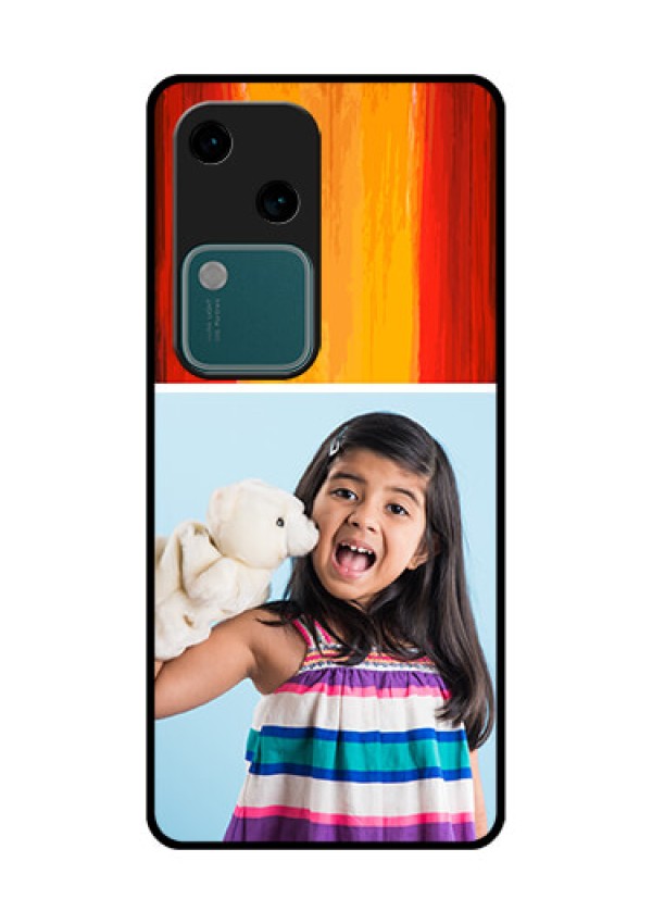 Vivo V30 5G Custom Glass Phone Case - Multi Color Design