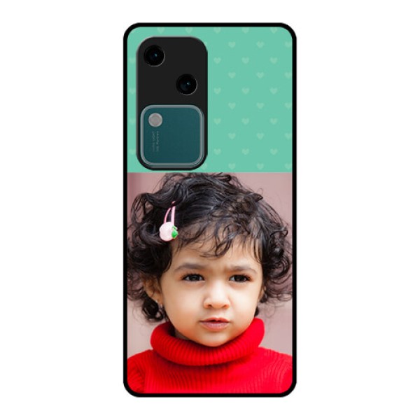 Vivo V30 5G Custom Glass Phone Case - Lovers Picture Design