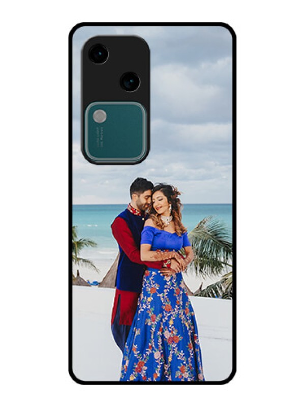 Custom Vivo V30 5G Custom Glass Phone Case - Upload Full Picture Design